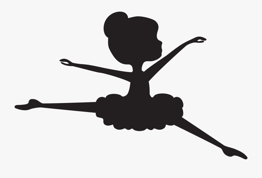 Transparent Tutu Clipart - Silhouette Pink Ballerina Clipart, Transparent Clipart