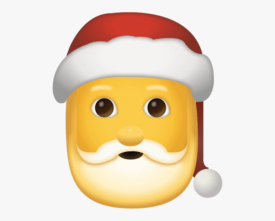 Santa Claus Emoji Png, Transparent Clipart