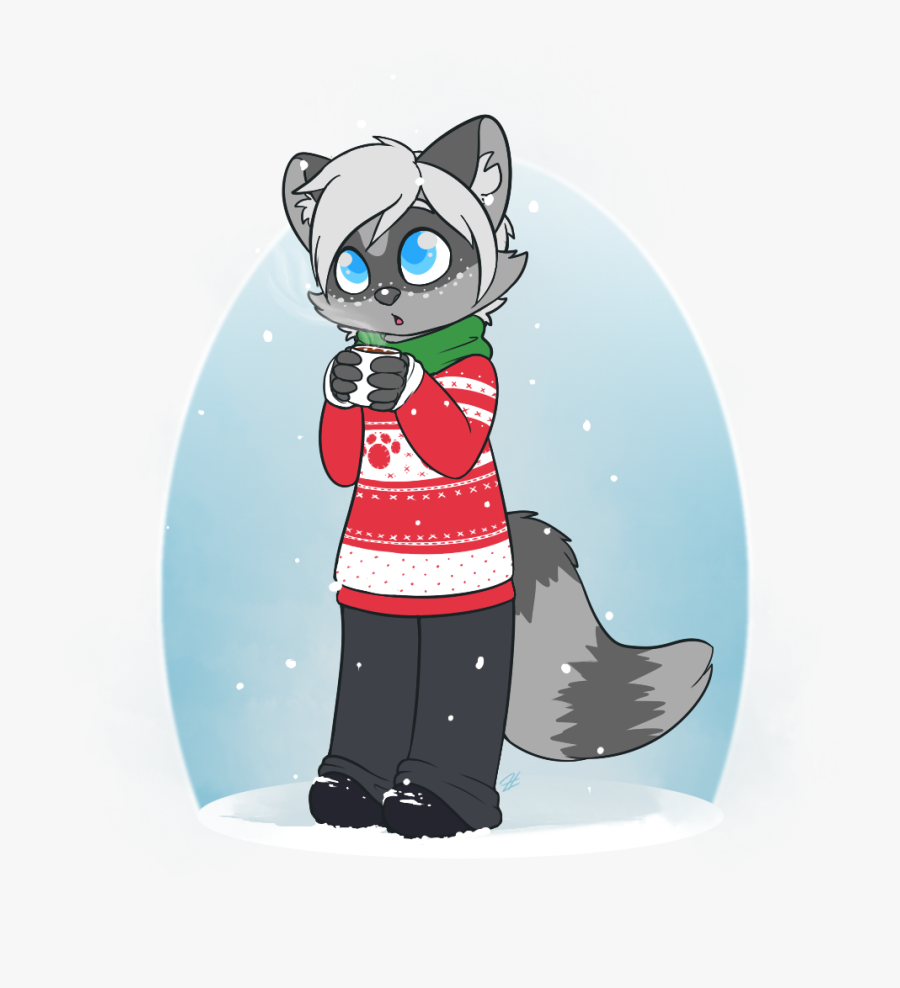 /r/furry Secret Santa - Raccoon Drawing Furry, Transparent Clipart