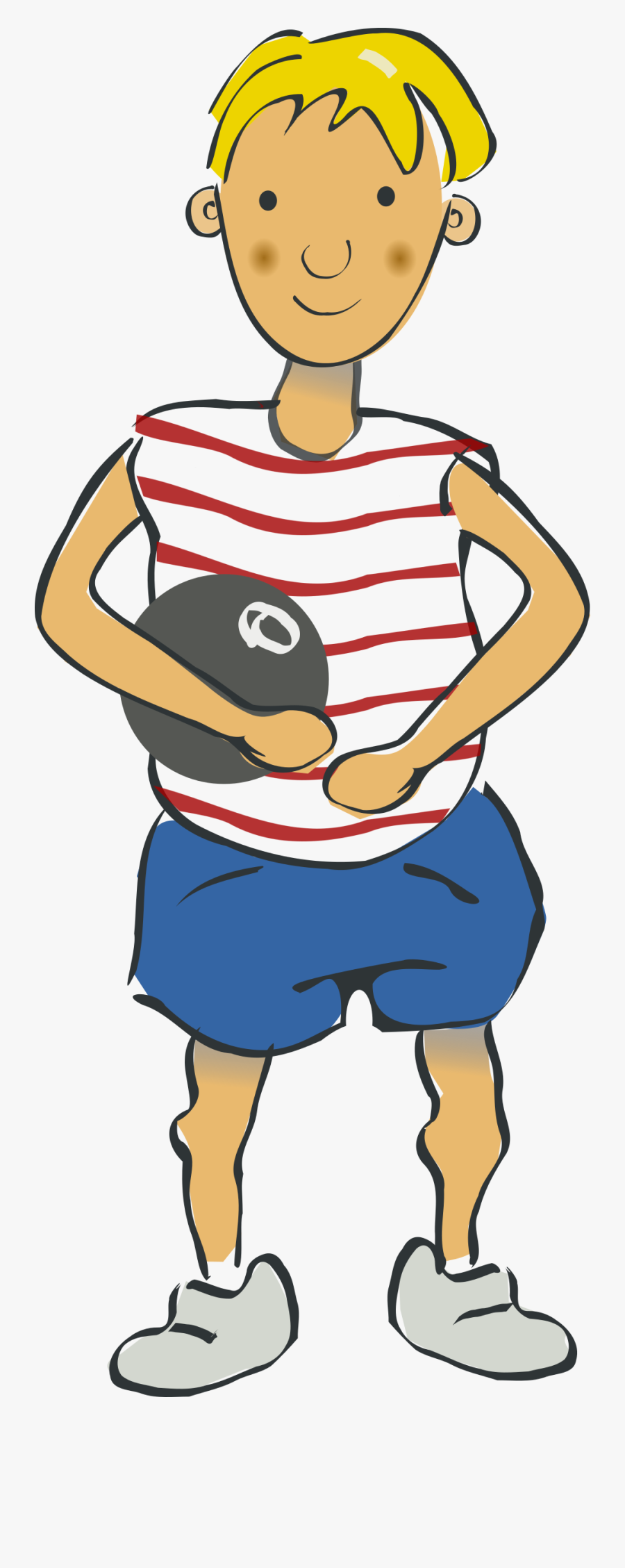 Boy With A Ballon Clip Arts - Clipart Junge, Transparent Clipart