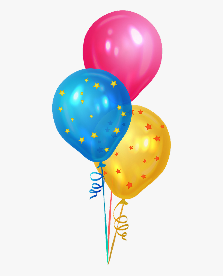 Birthday Ballons Birthdayballons Happybirthday Stars - Imagen De Globo Png, Transparent Clipart