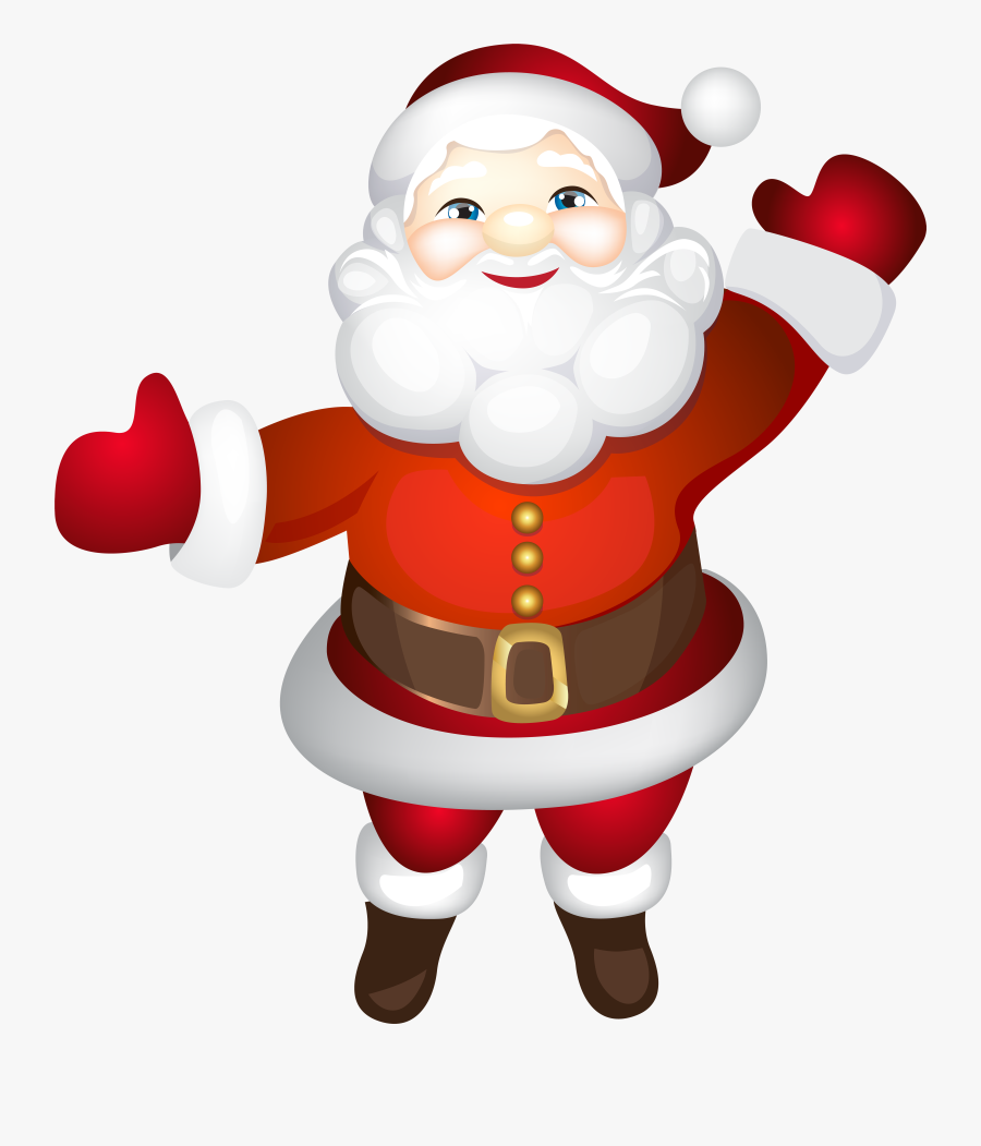 Clip Art Transparent Santa - Cute Transparent Background, Transparent Clipart