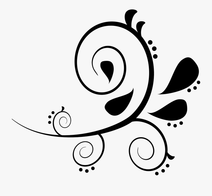 Infant Visual Stimulation Card Programview13 - Black Swirls Clipart, Transparent Clipart