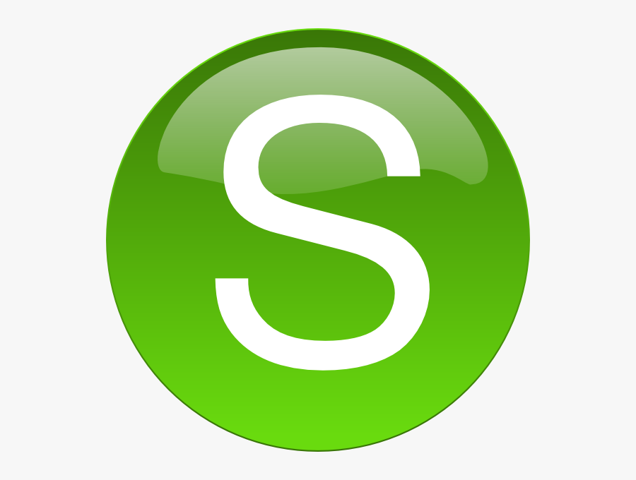 Green S Svg Clip Arts - Green S, Transparent Clipart