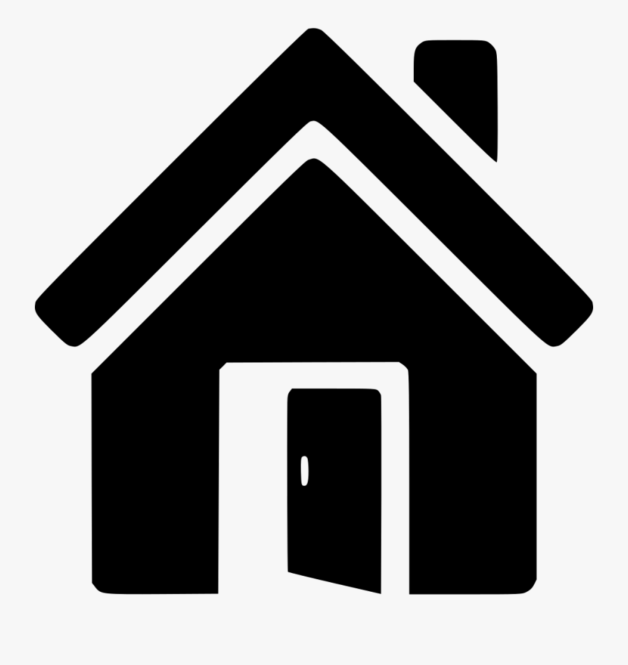 Open Door - Transparent Background House Icon, Transparent Clipart