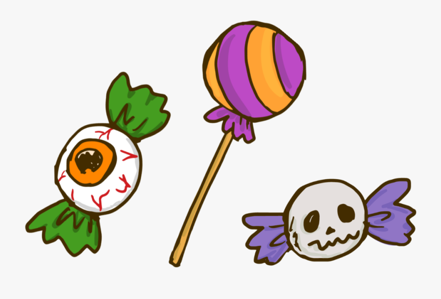 #halloween #candy #eye #skull #cartoon #colorful #horror , Free Transparent Clipart - ClipartKey