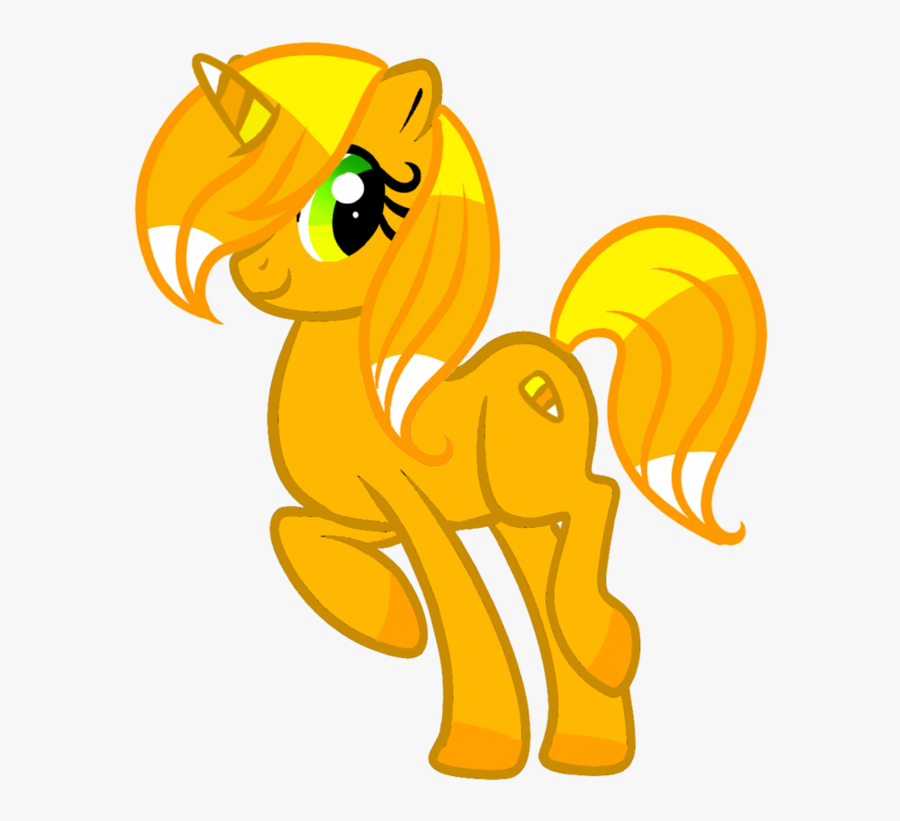 Candy Corn Pony, Transparent Clipart