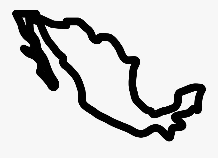 Png Free Library Mexican Vector Black And White - Mapa De Mexico Icon, Transparent Clipart