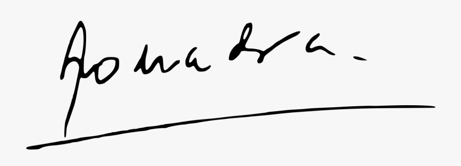 Andrés Manuel López Obrador Signature, Transparent Clipart
