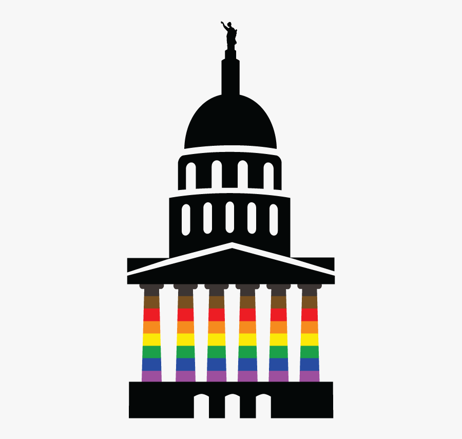 Mkelgbtqhistory Capitolbuilding Color - Wisconsin Lgbtq History Project, Transparent Clipart
