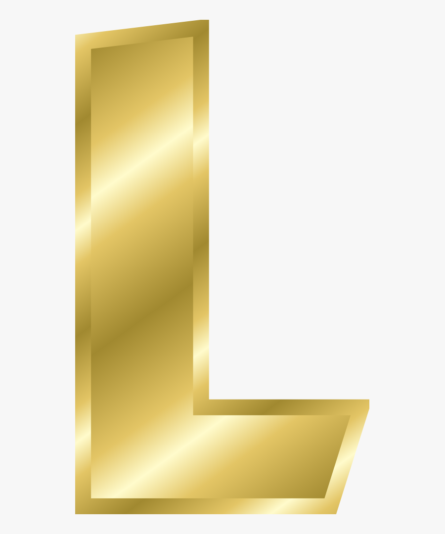 Effect Letters Alphabet Gold - Gold Alphabet Letters L, Transparent Clipart