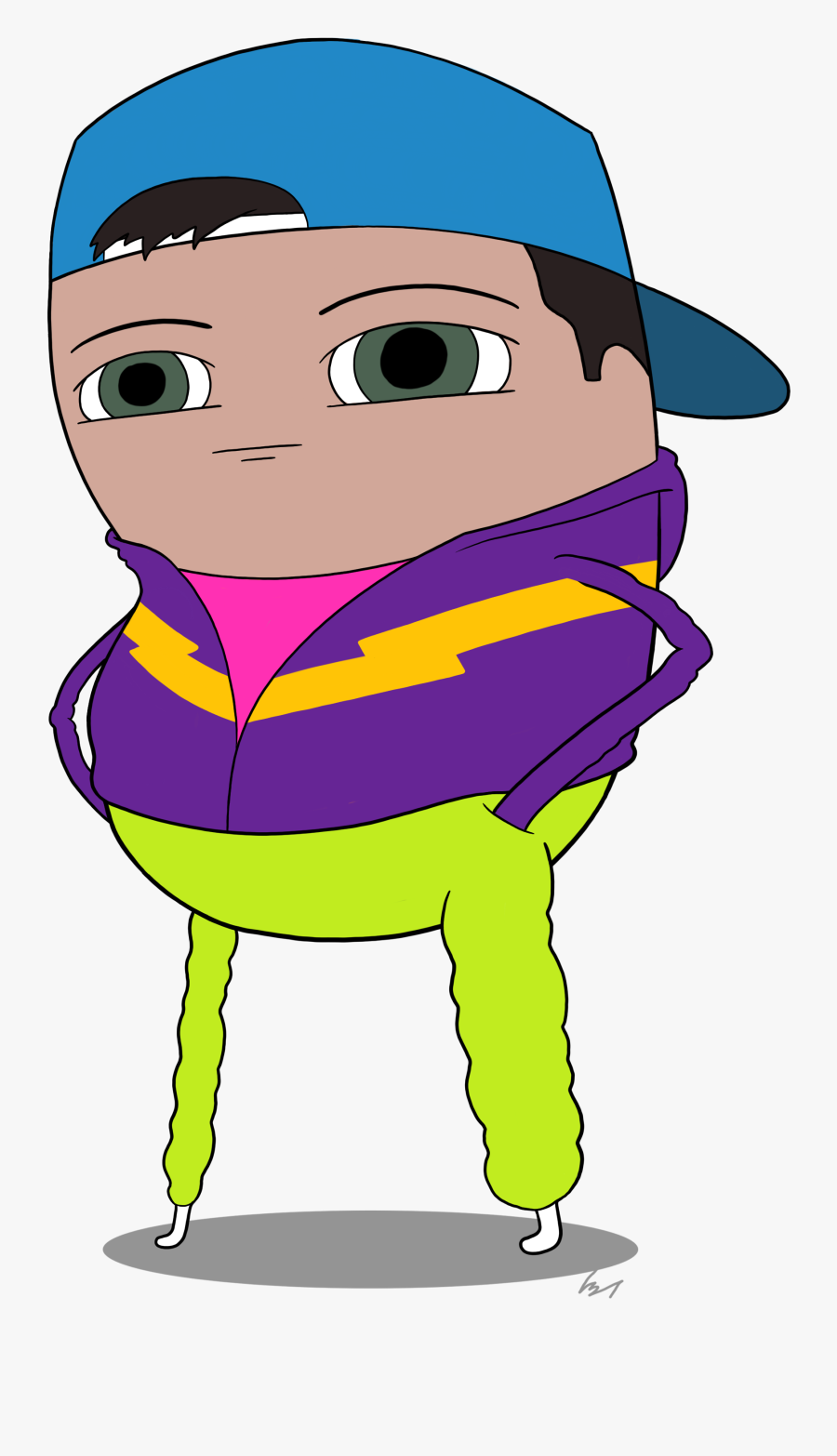 This Is Me About To Go For A Walk In My Windbreaker - Cartoon, Transparent Clipart