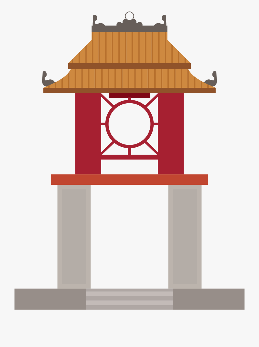 Temple Clipart Temple Gate - Vietnam Landmark, Transparent Clipart