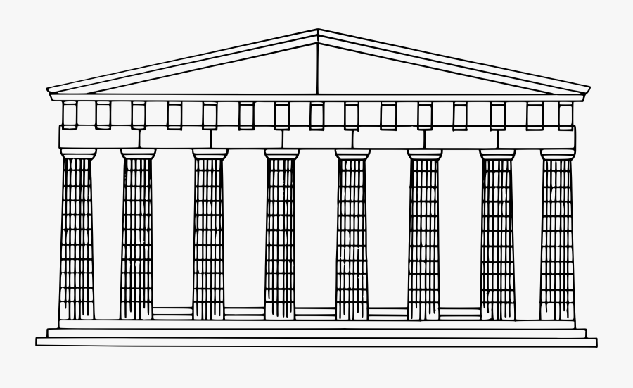 Doric Temple Clip Arts - Greek Architecture Doric Style, Transparent Clipart