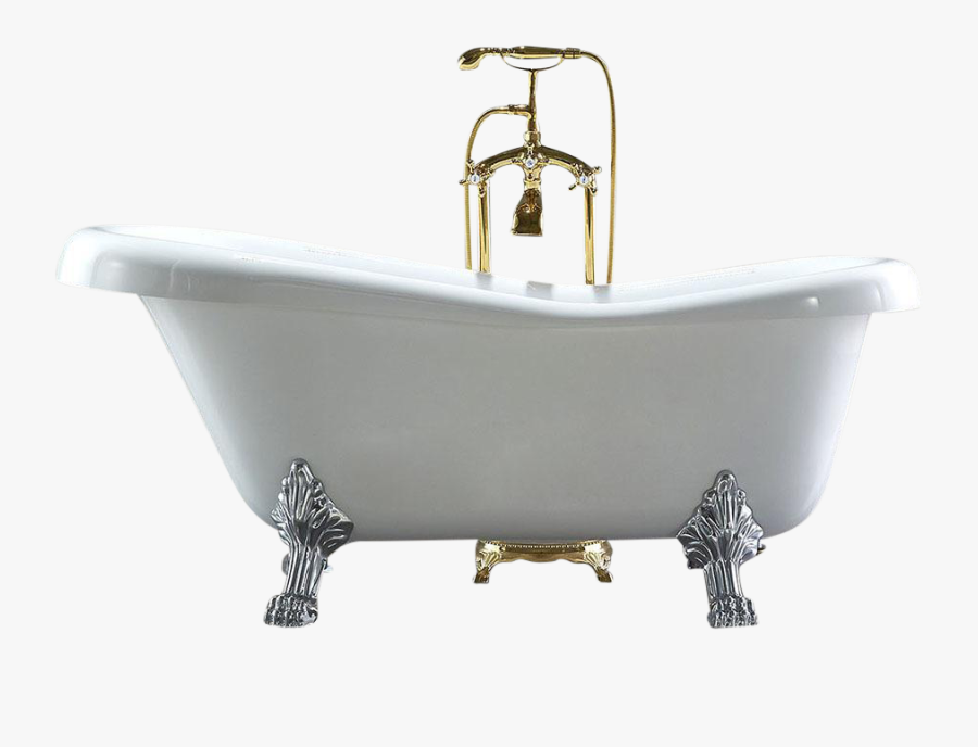 Clip Art Mariah Acrylic Clawfoot Bathtub - Bathtub, Transparent Clipart