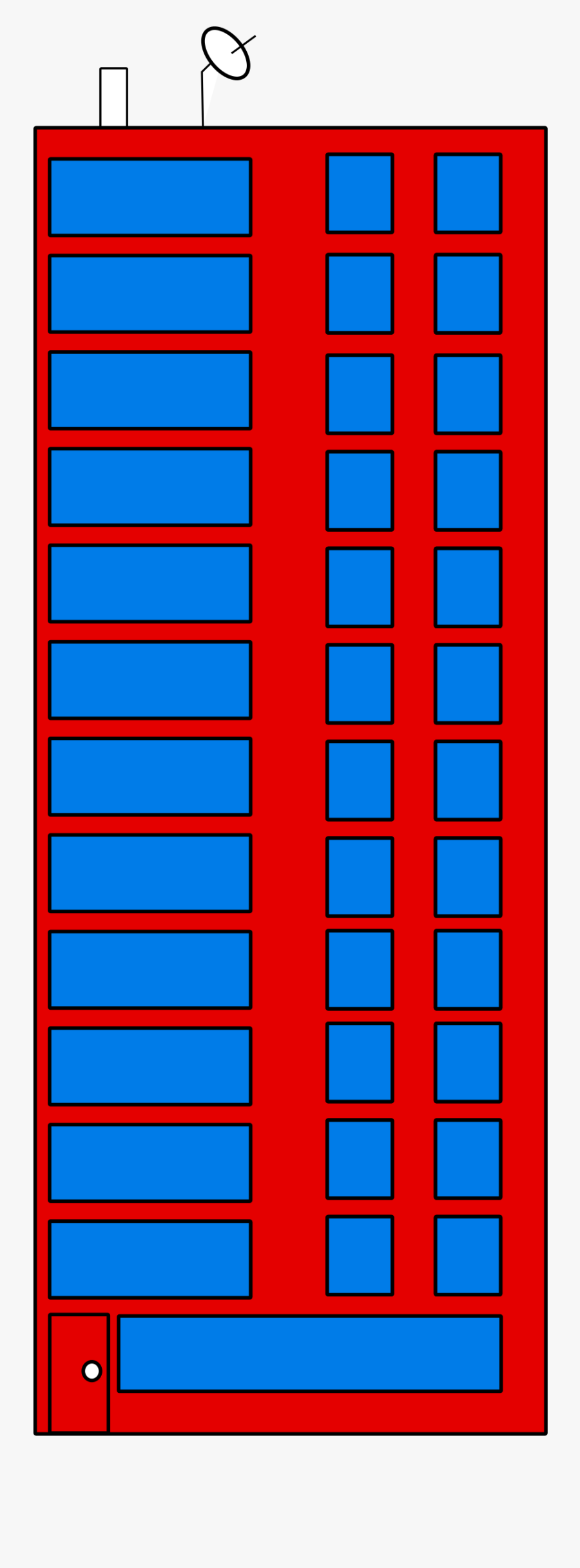 Skyscraper 2016-02 Clip Arts - Cobalt Blue, Transparent Clipart