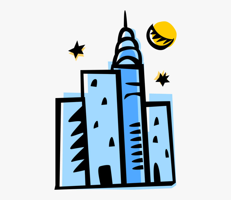 Vector Illustration Of Urban Metropolitan City Skyline, Transparent Clipart