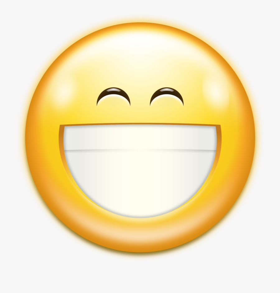 Teeth Smiles Images Free Smile Emoji, Cartoon - Big Smile Emoji Png, Transparent Clipart