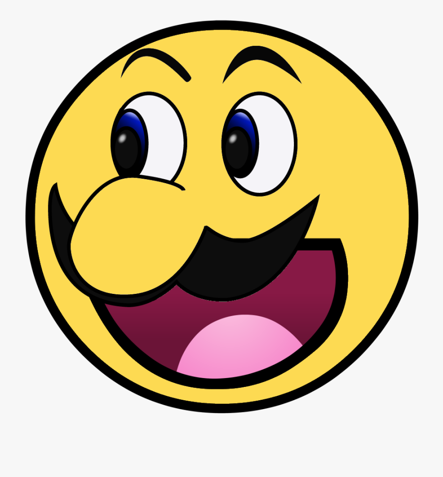 Yellow Facial Expression Smile Emoticon Smiley - Awesome Face, Transparent Clipart