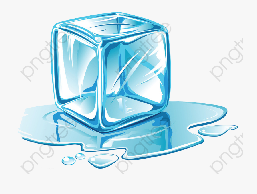 Transparent Block Clipart - Ice Cube Melting Cartoon, Transparent Clipart