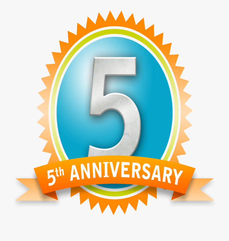 Happy Job Anniversary Images - 5th Year Office Anniversary, Transparent Clipart