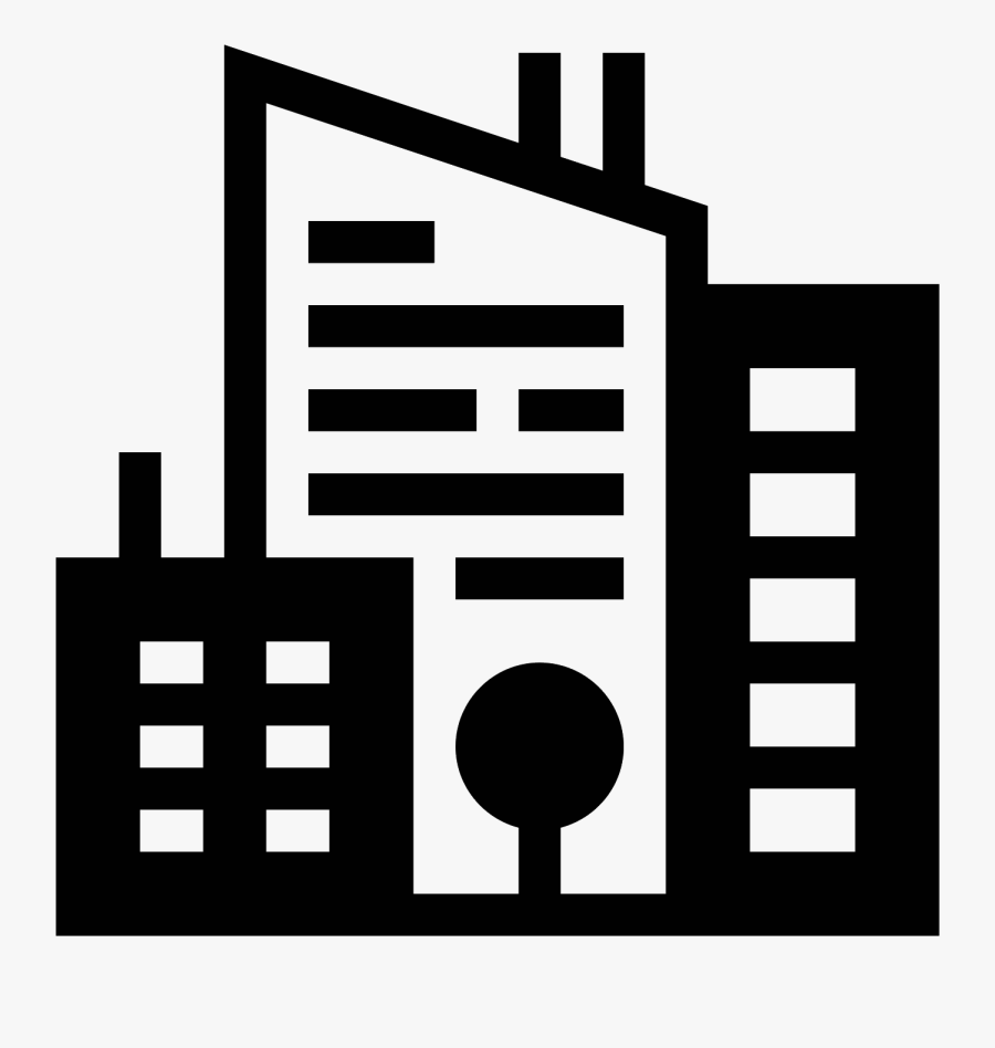 City Filled Icon - City Icon, Transparent Clipart