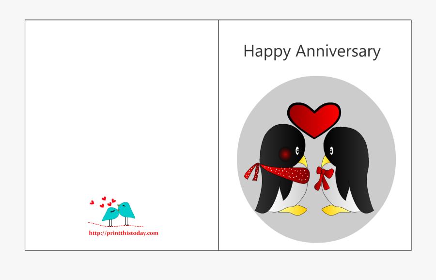 Anniversary Card Print Off, Transparent Clipart