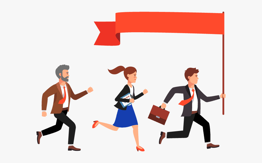 Flag Holding Leader, Transparent Clipart