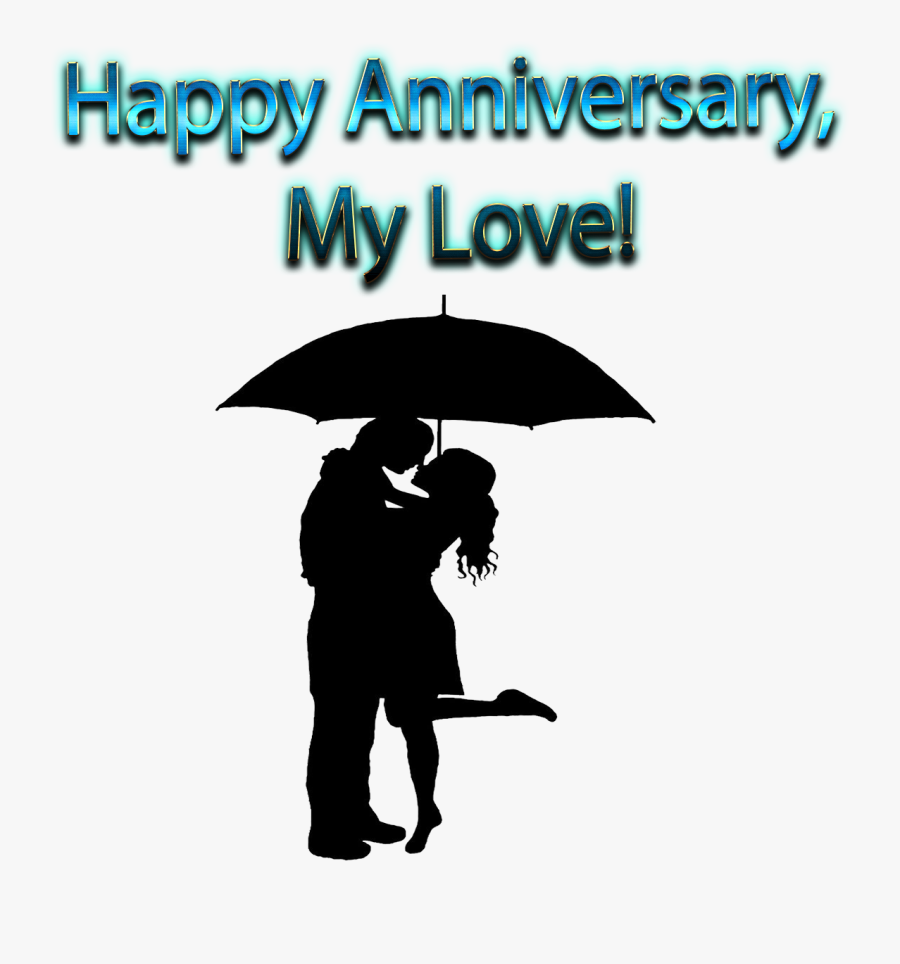 Happy Anniversary, My Love Png Free Images - Umbrella, Transparent Clipart