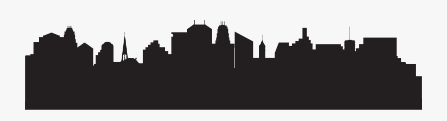 Cityscape Clipart Biulding - Silhouette, Transparent Clipart