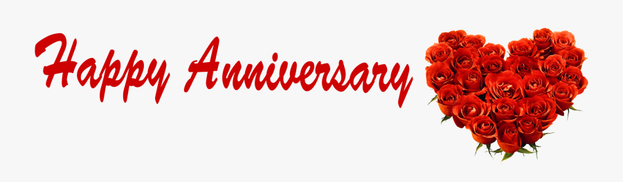 Happy Anniversary Roses Heart Name Png - Happy Anniversary Name Png, Transparent Clipart