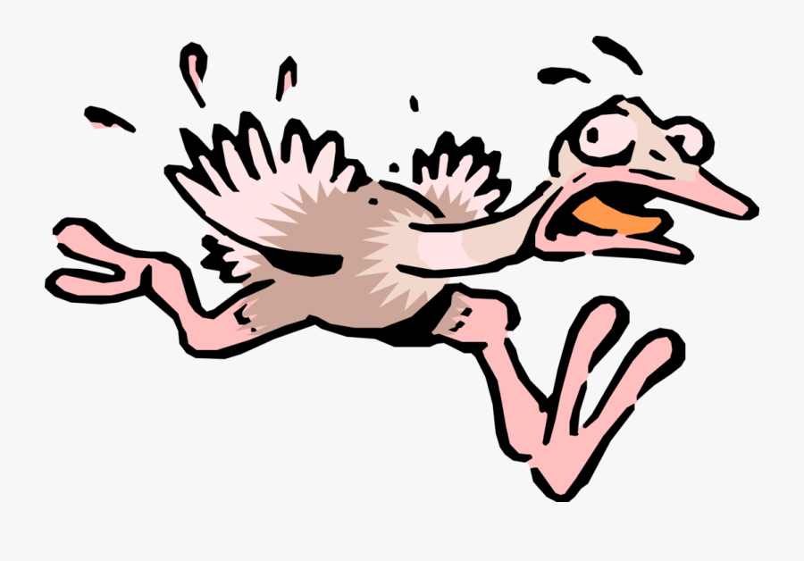 Ostrich Clipart Vector - Cartoon Ostrich, Transparent Clipart