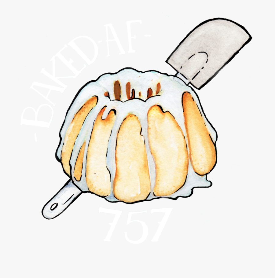 Baked Af Logo White Text No Blue, Transparent Clipart