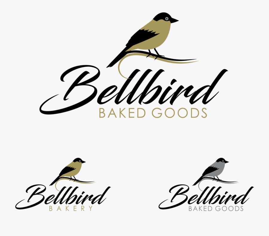 Logo Design By Mikka Luv For Bellbird Baked Goods - Perching Bird, Transparent Clipart