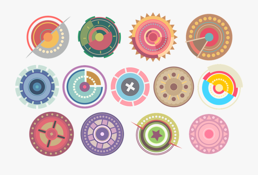 Clip Art, Circles, Spheres, Colors, Round, Decorative - Circle, Transparent Clipart