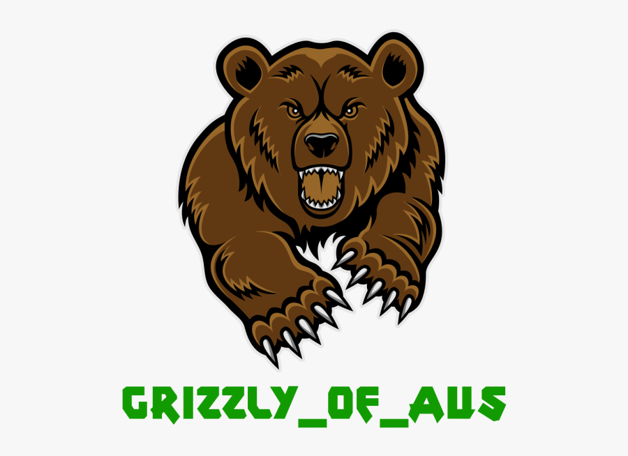Grizzly Bear Brown Bear Clip Art - Vista Verde Middle School Logo, Transparent Clipart