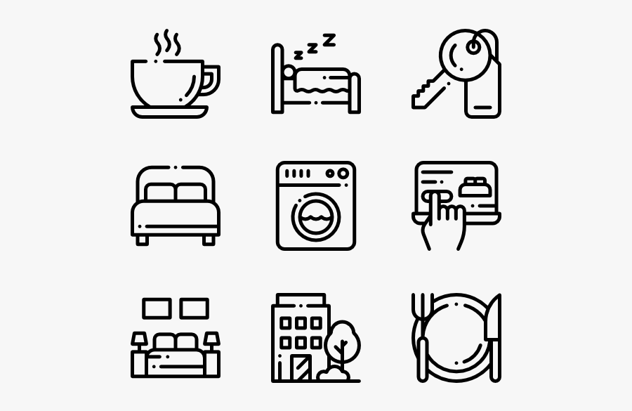 Bed & Breakfast - Change Management Icons, Transparent Clipart