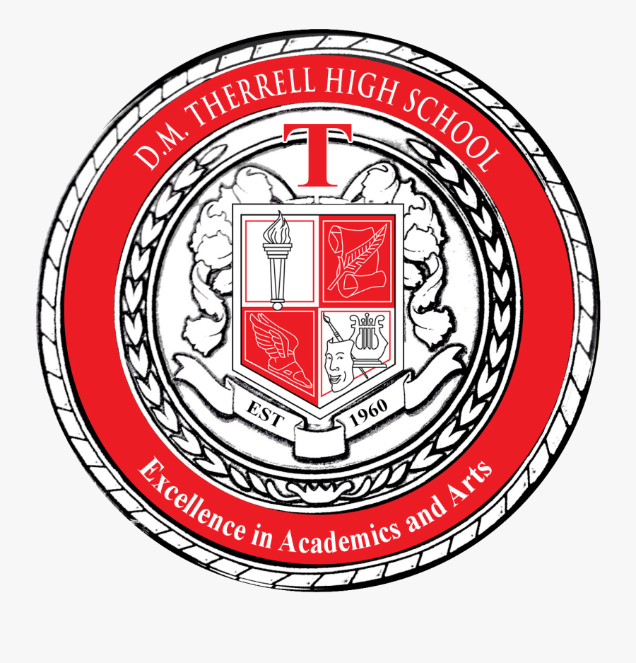 Daniel Mclaughlin Therrell High School Logo, Transparent Clipart