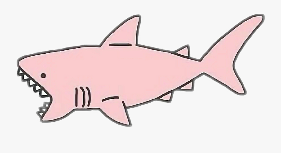 Tumblr Sticker Adesivo Report - Aesthetic Shark Png, Transparent Clipart