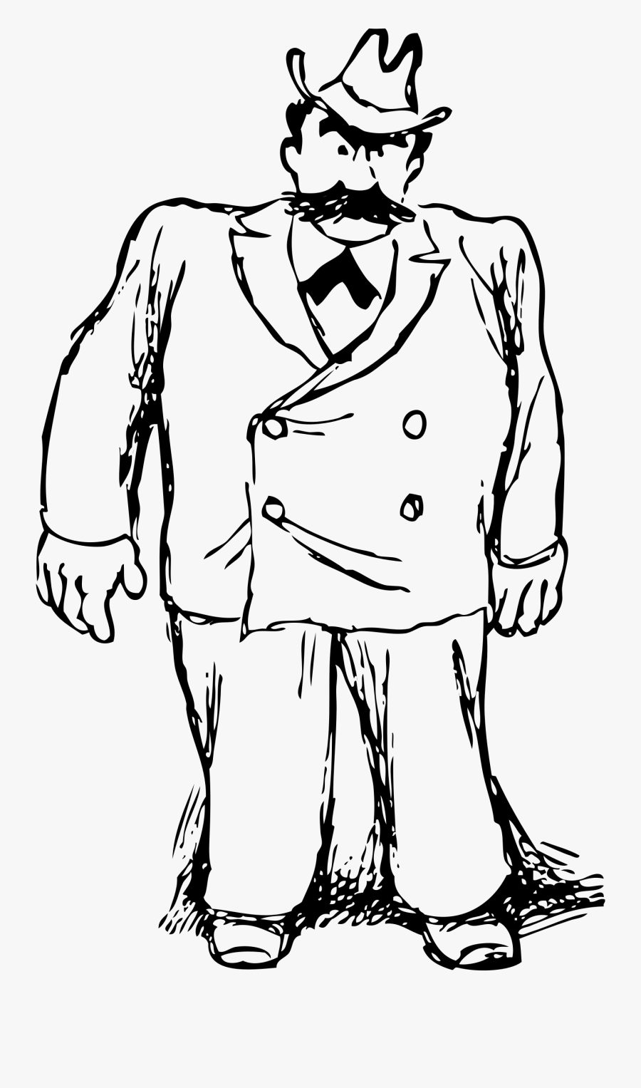 Big Man In A Suit - Big Man Clipart, Transparent Clipart