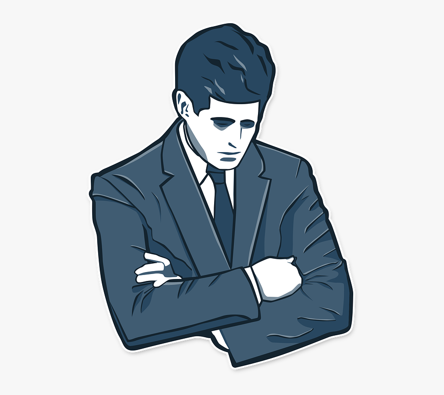 Worker,fictional Character,suit,art,clip Art,gentleman,black - Vector Kennedy, Transparent Clipart