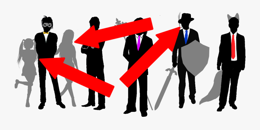 Man In Suit Silhouette, Transparent Clipart