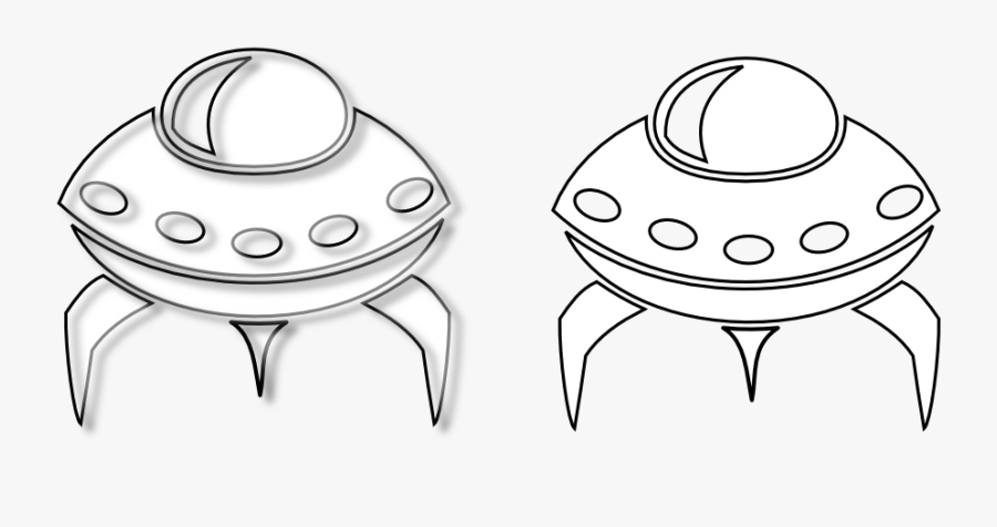 Space Ship Art - Alien Spaceship Clipart Black Background, Transparent Clipart