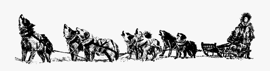 Transparent Sledding Png - Sled Dog Clip Art, Transparent Clipart