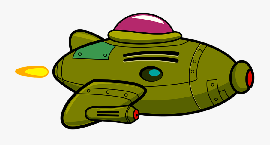 Spaceship, Cartoon, Plane, Rocket, Space, Galaxy - รูป ยาน อวกาศ การ์ตูน, Transparent Clipart