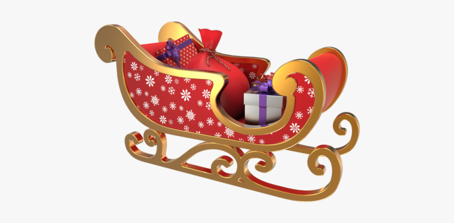 Vendanges Claus Sled Reindeer Santa Graphics Christmas - Slitta Babbo Natale Sfondo Trasparente, Transparent Clipart