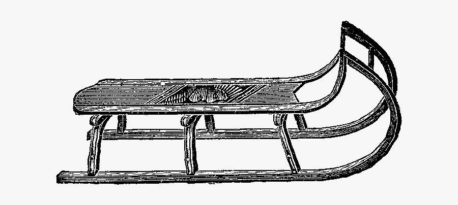 Vintage Sleigh Clipart, Transparent Clipart