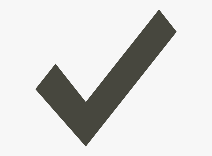 Check Mark Clipart Yellow Check Mark Clip Art - Check Mark Gray Png, Transparent Clipart