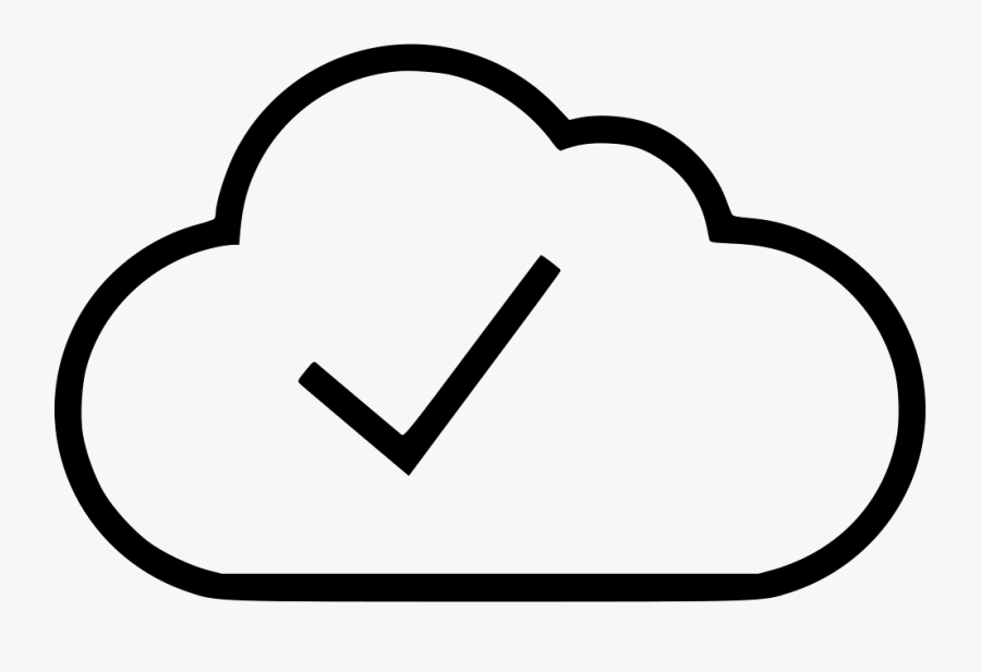 Cloud Check Mark Good Ok Comments - Cloud And Check Mark, Transparent Clipart