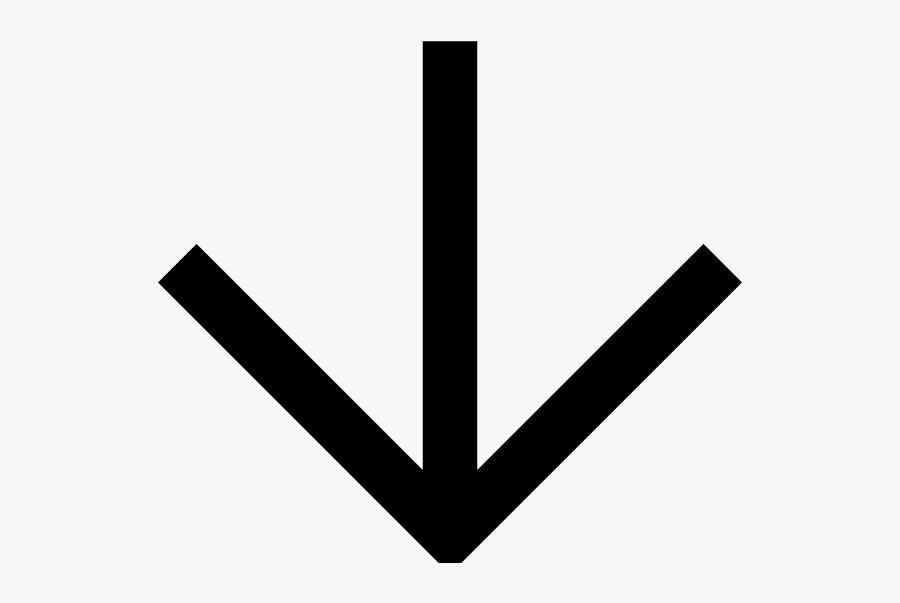 Japanese Map Symbol Siberian Dwarf Pines Svg Clip Arts - Hollow Arrow Going Down, Transparent Clipart